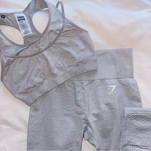 Gymshark Vital Set in Light Grey Marl